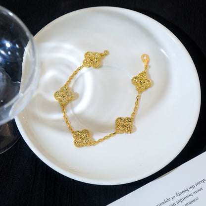 [Clover Jewelery]CLOVER 5 MOTIFS BRONZING BRACELET