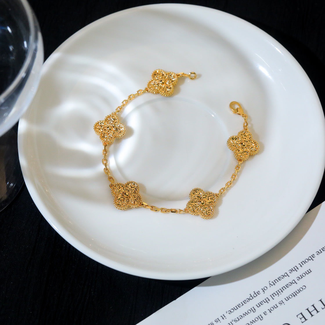 [Clover Jewelery]CLOVER 5 MOTIFS BRONZING BRACELET