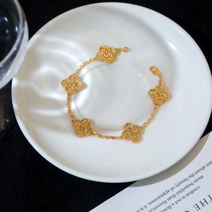 [Clover Jewelery]CLOVER 5 MOTIFS BRONZING BRACELET