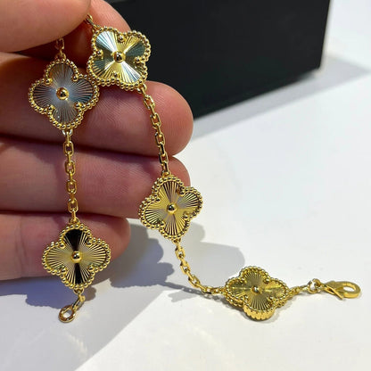 [Clover Jewelery]CLOVER 5 FLOWERS LASER BRACELET