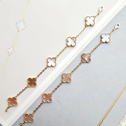 [Clover Jewelery]CLOVER 5 PINK MOP BRACELET