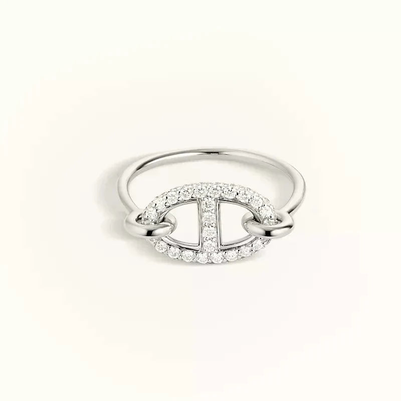 [Clover Jewelery]RONDE SMALL SILVER DIAMOND RING