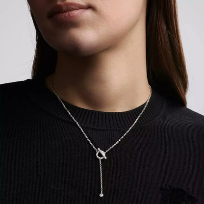 [Clover Jewelery]FINESSE SILVER DIAMOND NECKLACE