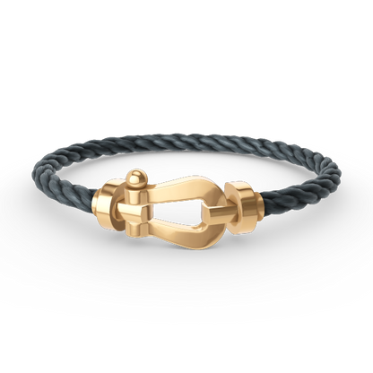 [Clover Jewelery]FORCE LARGE HORSESHOE NO DIAMOND BRACELET GOLD