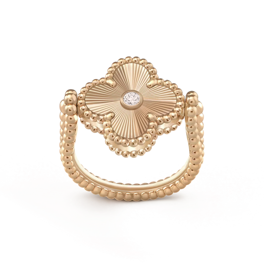 [Clover Jewelery]CLOVER RIVERSIBLE ROSE GOLD RING