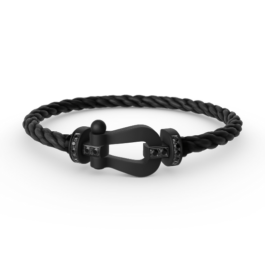 [Clover Jewelery]FORCE LARGE SERIES HORSESHOE BLACK SAMURAI BRACELET