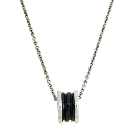 [Clover Jewelery]ZERO 1 BLACK CERAMIC SILVER NECKLACE