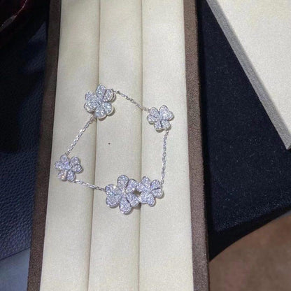 [Clover Jewelery]FRIVOLE SILVER 5 FLOWERS BRACELET