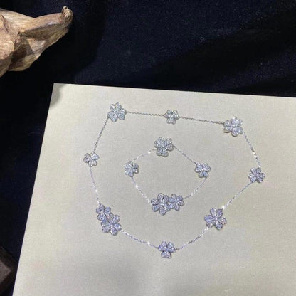 [Clover Jewelery]FRIVOLE SILVER 5 FLOWERS BRACELET