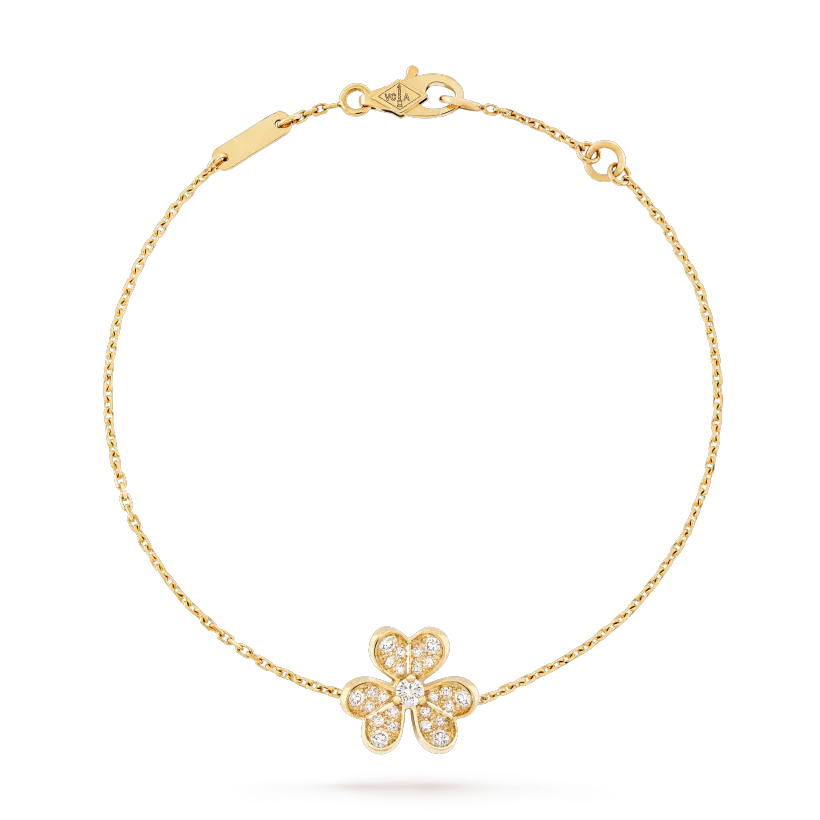 [Clover Jewelery]FRIVOLE GOLD FLOWER DIAMOND BRACELET