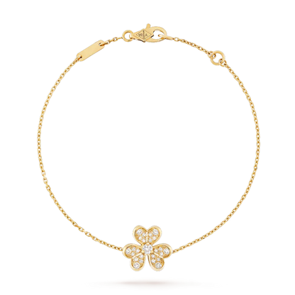 [Clover Jewelery]FRIVOLE GOLD FLOWER DIAMOND BRACELET