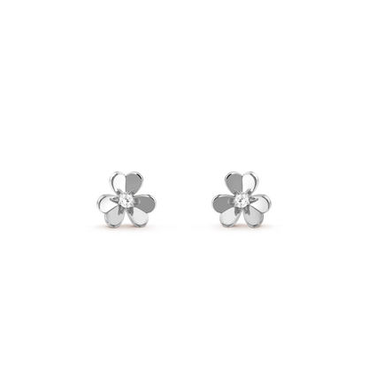 [Clover Jewelery]FRIVOLE MINI SILVER FLOWER EARRINGS