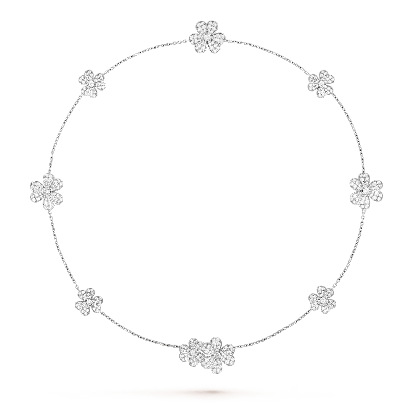 [Clover Jewelery]FRIVOLE SILVER 9 FLOWERS NECKLACE