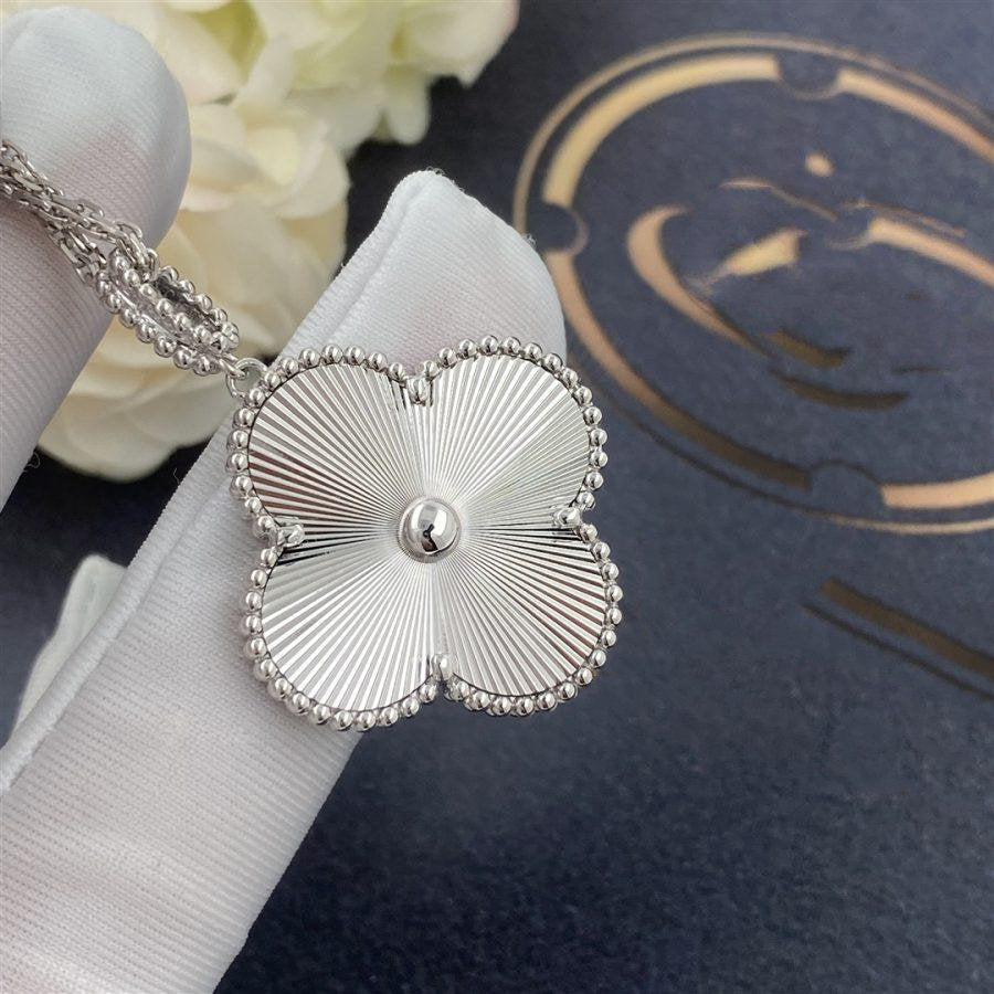 [Clover Jewelery]CLOVER 25MM SILVER BIG CLOVER NECKLACE