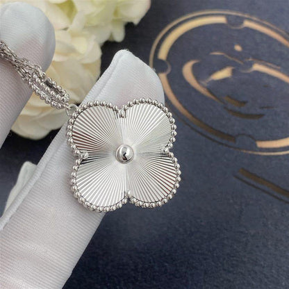 [Clover Jewelery]CLOVER 25MM SILVER BIG CLOVER NECKLACE