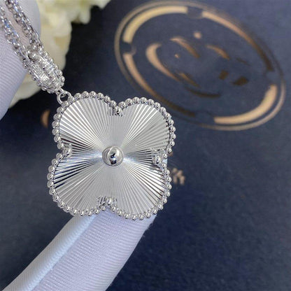 [Clover Jewelery]CLOVER 25MM SILVER BIG CLOVER NECKLACE