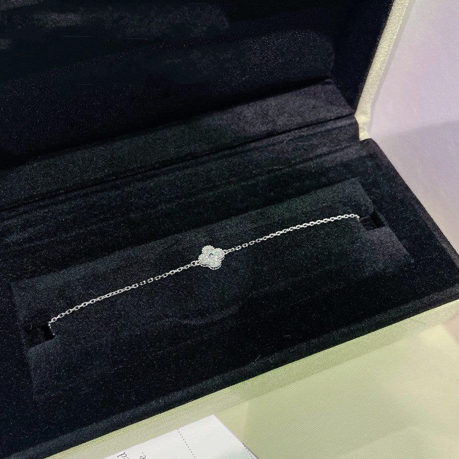 [Clover Jewelery]CLOVER  SINGLE FLOWER BRACELET SILVER