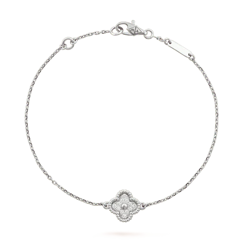[Clover Jewelery]CLOVER  SINGLE FLOWER BRACELET SILVER
