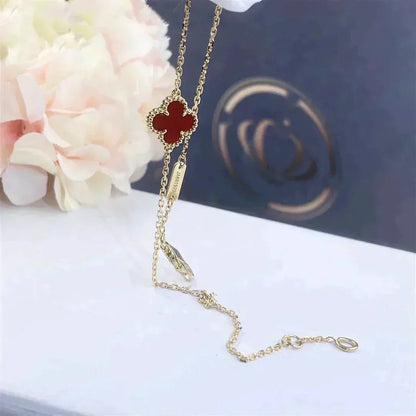 [Clover Jewelery]CLOVER  CARNELIAN SINGLE FLOWER BRACELET