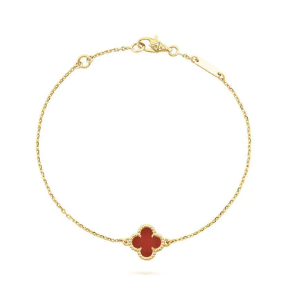 [Clover Jewelery]CLOVER  CARNELIAN SINGLE FLOWER BRACELET
