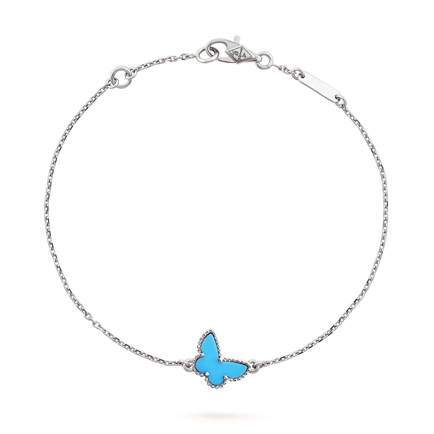 [Clover Jewelery]BUTTERFLY TURQUOISE BUTTERFLY BRACELET SILVER