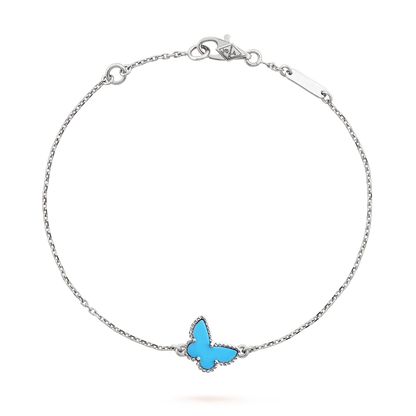 [Clover Jewelery]BUTTERFLY TURQUOISE BUTTERFLY BRACELET SILVER