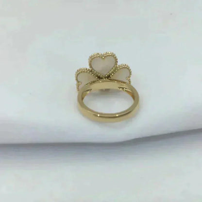 [Clover Jewelery]SWEET CLOVER WHITE MOP RING