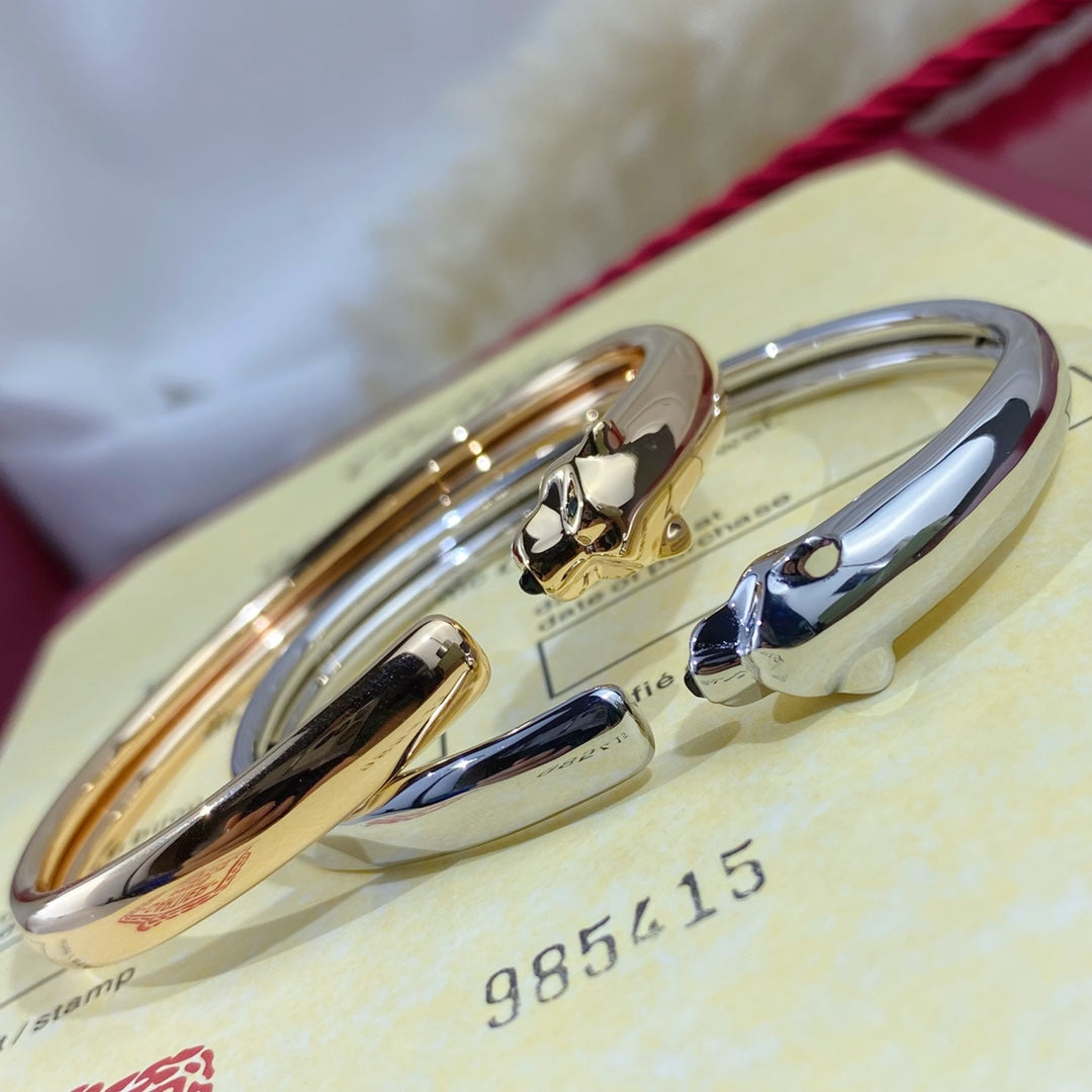 [Clover Jewelery]PANTHERE SILVER OPEN BRACELET