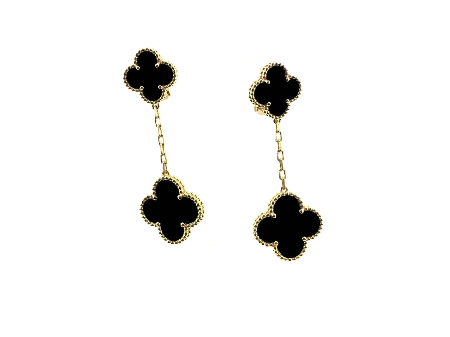 [Clover Jewelery]CLOVER 2 MOTIFS  EARRINGS (MULTIPLE CHOICESC